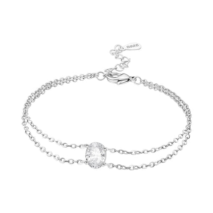 Original 925 Sterling Silver Butterfly Bracelet Zirconia Tennis Ball Women Fashion Simple Engagement Wedding Charm Jewelry Gift