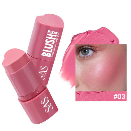 New Highlight For Face Waterproof Soft Cream Texture Bronzer Contour Stick Face Blusher For Cheek Beauty Makeup Cosmetics