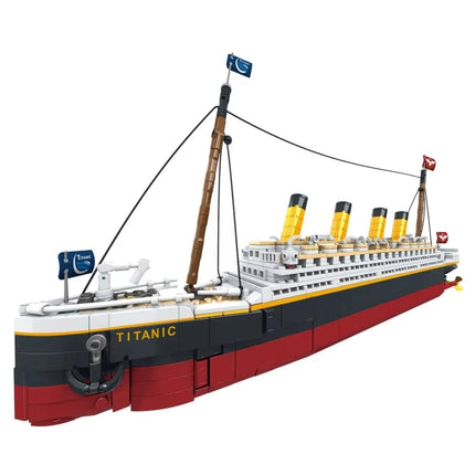 1507Pcs new large-scale Titanic creative model building block set, adult challenge huge Titanic cruise ship model building Toys