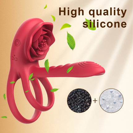 Powerful Cockring Vibrator Clitoris Stimulation Delay Ejaculation Remote Control Cock Ring Penis Ring Adults Sex Toy for Couple