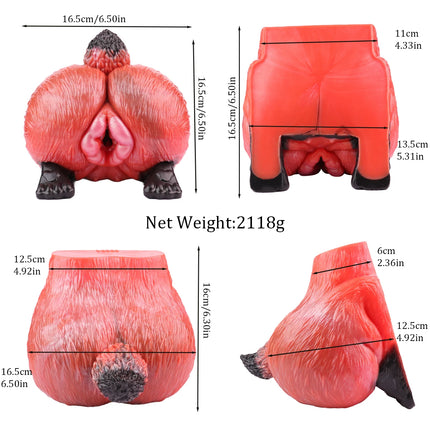 GEEBA Fantasy Animal Fox Butt Design Male Masturbator Realistic Vagina Pocket Pussy Man Stroker Silicone Onahole Sex Toy For Men