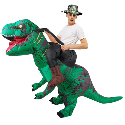 Adult Kids T-Rex Dinosaur Inflatable Costumes Purim Halloween Christmas Mascot Anime Party Cosplay Costume Dress Fancy Suits