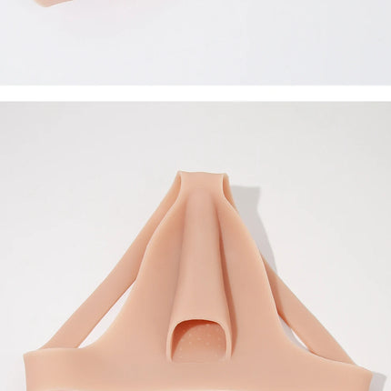 ONEFENG Realistic Silicone Panties Gays Pussy Pants  Sexy Fake Vagina Form Crossdresser Transgender Shemale Drag Queen Cosplay