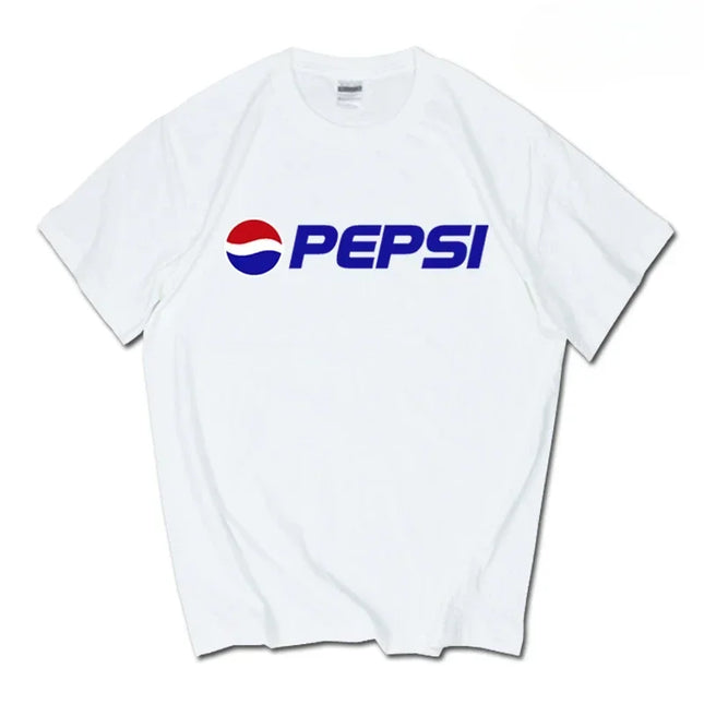 Limited New Cotton Summer New Trendy Brand INS Pepsi Cola Joint T-shirt Sprite Coca-Cola T Shirt Men Short Sleeve Unisex Tops