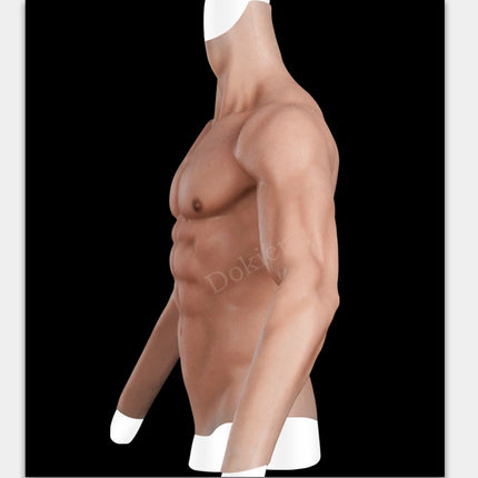 Dokier Silicone Realistic False Fake Muscle Belly Body for Cosplayers Artificial Simulation Muscle Chest Man Crossdressers - TOYS-SUCE