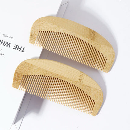 Natural bamboo and wood comb, anti-static wood comb, fine toothed comb, hair care styling comb, special for real hair wigs