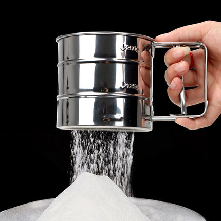 Baking Icing Sugar Shaker For Cakes Decorating Stainless Steel Sieve Cup Powder Flour Mesh Sifter Cup Bakeware