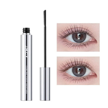 3D Curling Eyelash Mascara,Slim Brush Mascara, Waterproof Tube Mascara Lash-Lifting Long Lasting No Clumping Defined Lashes