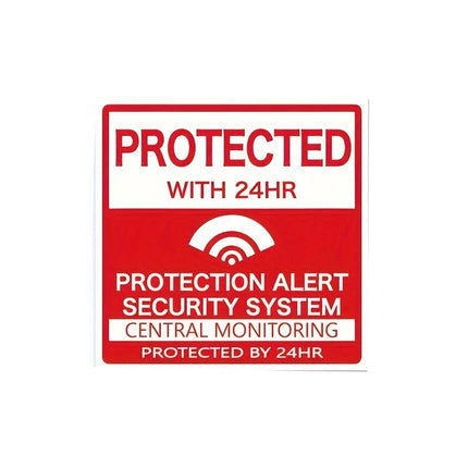 Home Security Alarm Door Stickers for Door Window Warning Removable Decals Door Accessories Living Room Office Home Decoration