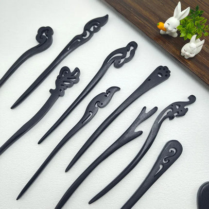 Vintage Simple Hair Accessories Chinese Style Wooden Hair Clips Antiquity Handmade Traditional Hair Fork Retro Hair Sticks 2025