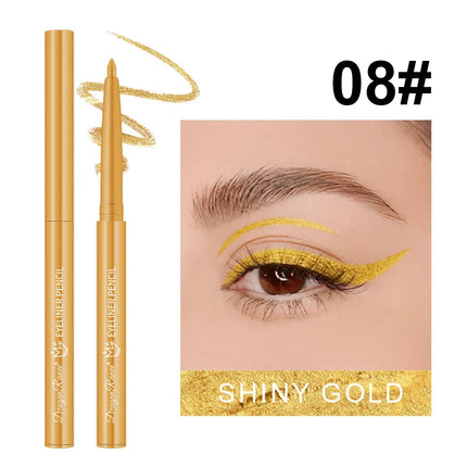 Eyeliner Pen Is Waterproof, Sweat-Proof, Does Not Smudge, Easy for Beginners to Use, Green, Purple, Black, Long-Lasting, Non-Fading Eyeliner Pen