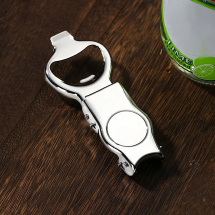 Multifunctional Bottle Opener With Sealed Lid Stainless Steel Labor-Saving Beer Opening Tool Kitchen Accessories For Home Bar