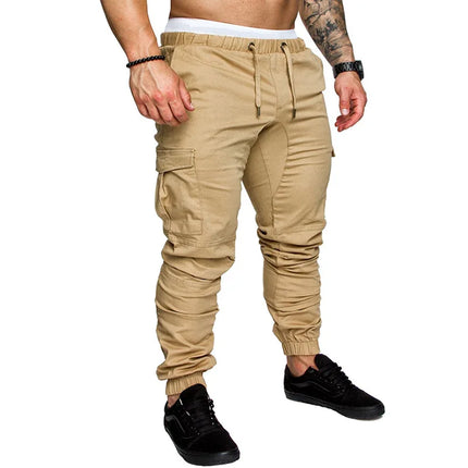 High Quality Khaki Casual Pants Men Military Tactical Joggers Camouflage Cargo Pants Multi-Pocket Fashions Black Army Trousers