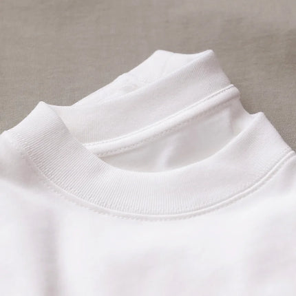 11.29oz 320Grams Heavy Cotton Weight Oversized Loose Men T-shirt Solid Color Drop Shoulder Short Sleeve High Quality