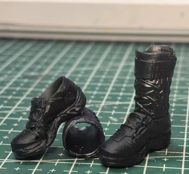 1/12 Scale Soldier Tactical Boots Model for 6'' Nota
