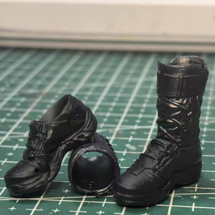 1/12 Scale Soldier Tactical Boots Model for 6'' vtoys No.1