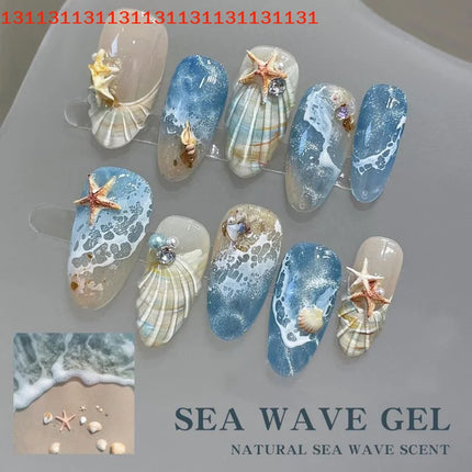 DIY Nail Art Blossom Gel Semi Permanent Soak Off Marble Gel Polish Varnish Quickly Blooming Nail Polish Bubble Ocean Wave Gel