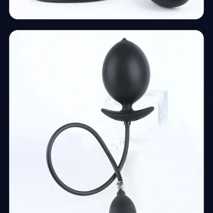 2026Magnetic Suction Inflatable Anal Plug with Built-in Steel Beads Big Dildos Vaginal Expander Men Butt Dilator Couple Sex Toys