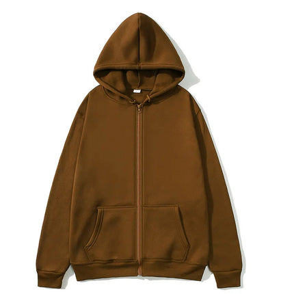 2025 Fashion Casual Black Grey Blue Zipper Hoodie Hip Hop Street Sweatshirt Skateboarding Men/Women Hoodie Men's Hoodie