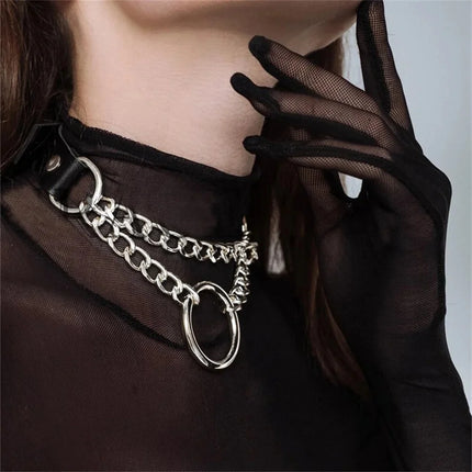 Sexy Bondage Lingerie Sexy Leather Collar Harness Woman Erotic Leather Neck Harness Fetish Wear Women Neck Accessorie