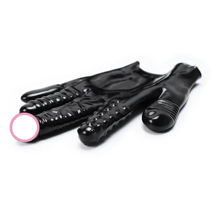 1 Pcs Five Fingers Sex Gloves Training Tools Adult Toys  Silicone   for Couples Fetish Chastity  Erotic
