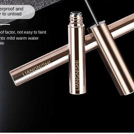 Silk Fiber Matte Mascara Makeup Ultra-Fine Brush Lengthens Eyelashes Waterproof Fast Dry Brown Black Curling Mascara Comestic