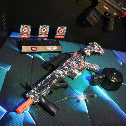 M416 Electric Gel Ball Blaster Toy Gun， Manual/Automatic Mode  , Rechargeable - Suitable for Summer Outdoor Shooting Games