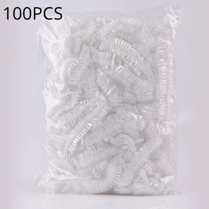 Disposable Shower Cap Covers Sauna Accessories Transparent and Waterproof Disposable Hair Caps Bathroom Products Home