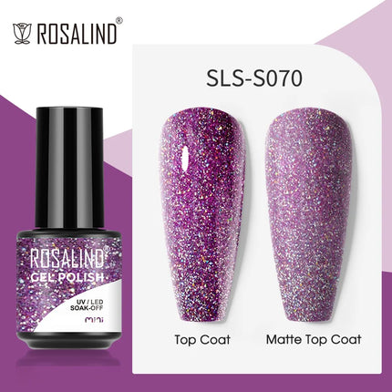 ROSALIND Gel Nail Polish UV Base Top Coat Soff Off Stamping Polish All For Art Manicure Semi Permanant Gel Nail Fast Shipping