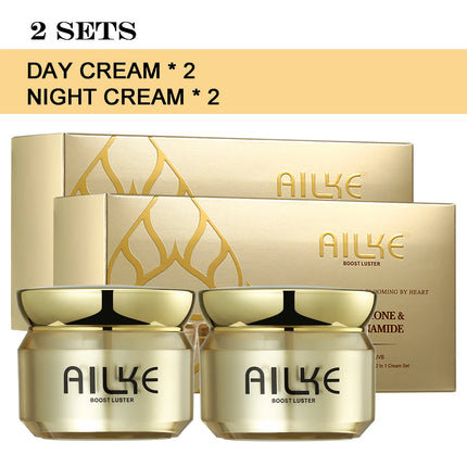 AILKE Whitening Face Care Set For All Skin Types, With Glutathione, Nicotinamide, Reduce Dark Spots, Freckles, Even Skin Tone