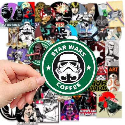 60 Star Wars cartoon graffiti skateboard creative personalized decorative stickers for mobile phones,luggage,waterproof stickers
