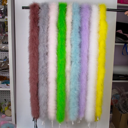 2M Soft Turkey Marabou Feather Boa 11-50g for Scarf Clothing Christmas Tree Decor Shawl Craft Costume Wedding Dress Plume Boas