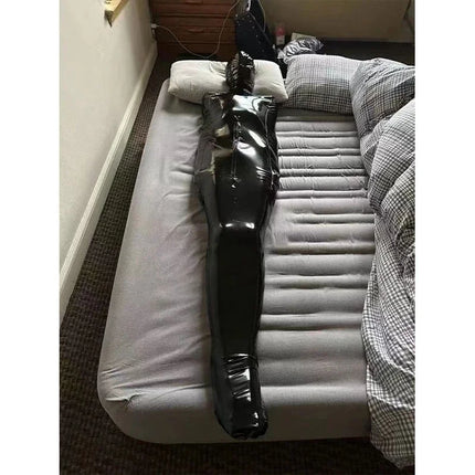 Exotic Oil Glossy Mummy Sleeping Bag Bodystocking Adult One Piece Tights Full Coat Zentai Patent Leather Jumpsuit Custom Cosplay
