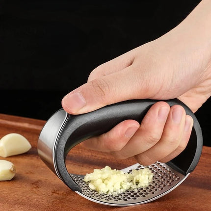 Stainless Steel Garlic Press Kitchen Rocker Metal Garlic Mincer Fruit Vegetable Tools Kitchen Accessories Gadget