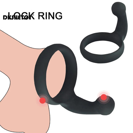 Erection Prostate Massage Silicone Penis Ring Sex Toys For Men Delay Ejaculation Penis Ring Enlarger For Couples Adult Supplies