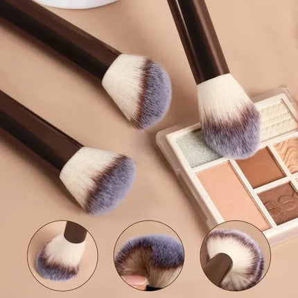 10/12PCS Makeup Brush Set Foundation Concealer Powder Eyeshadow Blush Brush Blending Cosmetic Beauty Tool for Face