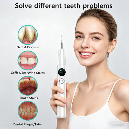 Dental Calculus Remover Ultrasonic Tooth Cleaner Tartar Eliminator Dental Ultrasound Plaque Stains Removal Teeth Whitening