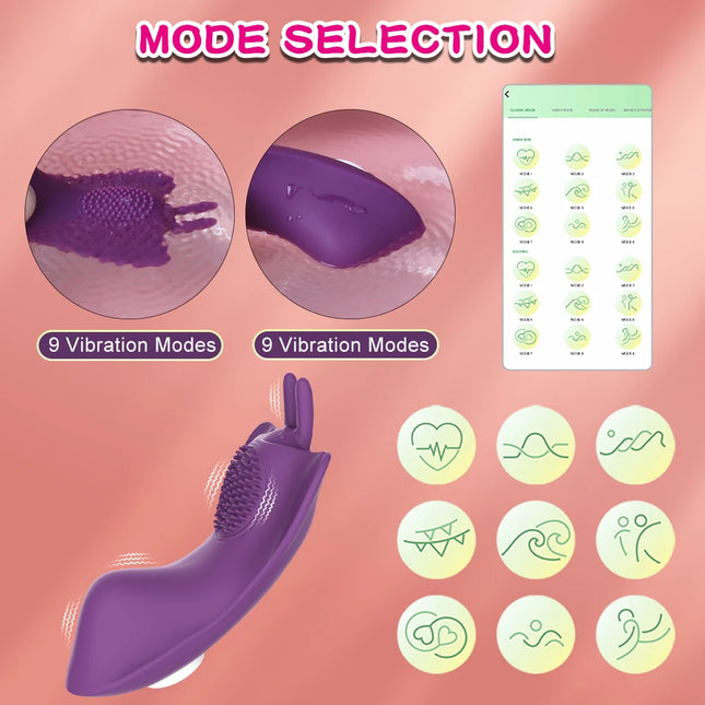 Panties Vibrator Adult Female Sex Toy For Women Clit Clitoris Stimulator Wearable Butterfly Vibrating Remote Control