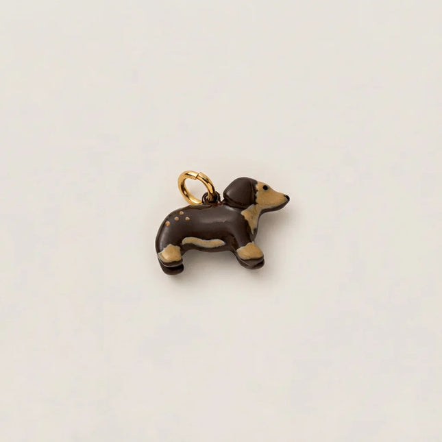 Simple style cute small animal series pendant fox stainless steel accessories gold plated