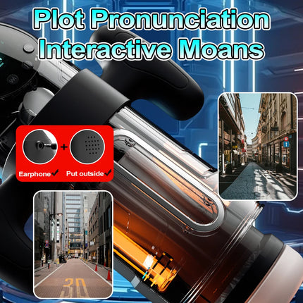 Electric Telescopic Sucking Vibration Heated Voice Plane Cup With Mobile Phone Holder for Male Masturbation Adult Products