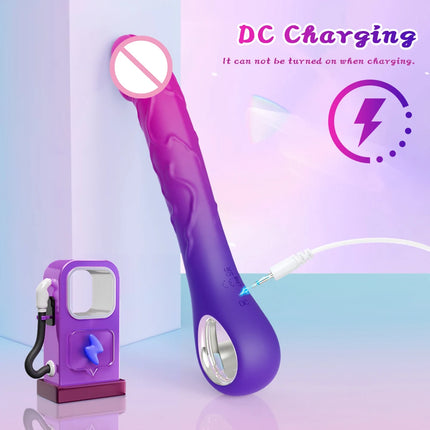 10 Modes Vagina Dildo Vibrator for Women G-Spot Vibrator Clitoris Nipples Stimulator Female Masturbator Adult Sex Toy for Women