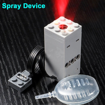 DIY Building Blocks Technical Motor Sprayer Electric Exhaust Modified Motor For High-Tech Train Car Parts Compatible with Legoed