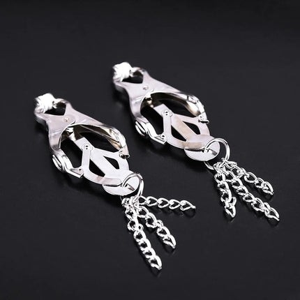 [YA]1Pc Toys Nipple Clamps,Metal Nipples Clips With Chain Extreme Grip Tip,Sex Toys For Couples,Adult Games