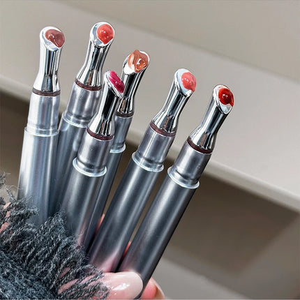 CACE Mirror Watery Crystal Jelly Lipgloss Lasting Moisturizing Lipstick Clear Lip Gloss Glass Lip Glaze Cosmetics Lip Stain Tint
