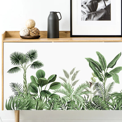 Wall Stickers Tropical Plant Jungle For Living Room Home Bedroom Wardrobe Wall Decoration Self Adhesive Vinyl Sticker Wallpaper