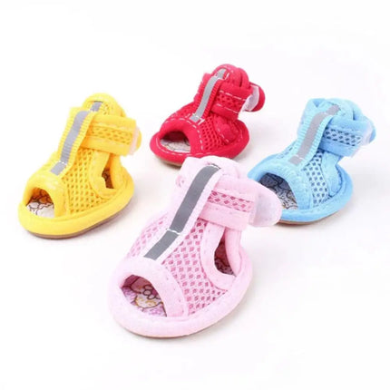 Summer Outdoor Dog Shoes Anti-slip Casual Style Breathable Spring Cute Wear Dog Shoes Puppy Shoes Pet Supplies Pet Sandals