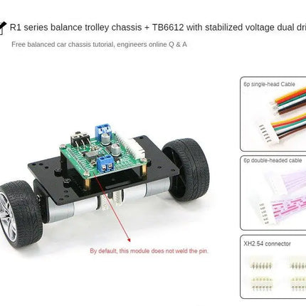 2WD Wheel Balancing Trolley MG310 Encoder Motor Self Balancing Robot Car for STM32 Robot DIY Kit to PID Parameter Adjustment LQR