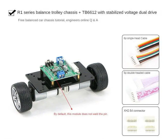 2WD Wheel Balancing Trolley MG310 Encoder Motor Self Balancing Robot Car for STM32 Robot DIY Kit to PID Parameter Adjustment LQR