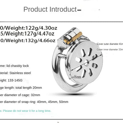 Male Super Mini Chastity Cage Stainless Steel Chastity Device Penis Cage Cock Ring With Lock Sex Toys For Men BDSM Sissy