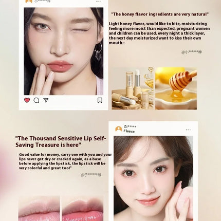 RUYI Lip Balm Hydrating Moisturizing Nourishing Dead Skin Removal Reduces Lip Lines Prevents Dryness And Cracking